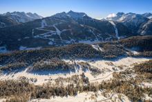 Una panoramica di Aprica l'inverno scorso